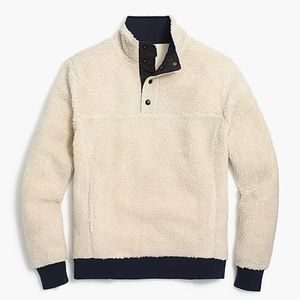J. Crew Sherpa Mens Mockneck Pullover *NWT*